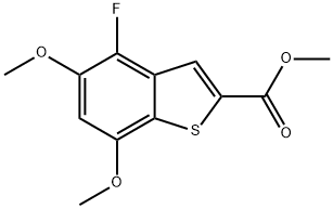 Methyl 4-fluoro-5,7-dimethoxybenzo[b]thiophene-2-carboxylate Structure