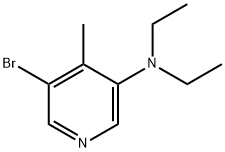 5-Bromo-N,N-diethyl-4-methyl-3-pyridinamine Structure