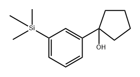 1-(3-(trimethylsilyl)phenyl)cyclopentanol Structure