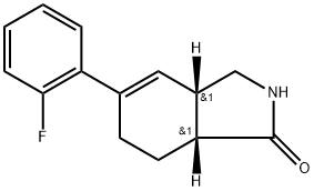 rel-(3aS,7aR)-5-(2-fluorophenyl)-2,3,3a,6,7,7a-hexahydro-1H-isoindol-1-one Structure