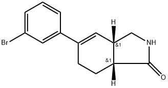 rel-(3aS,7aR)-5-(3-bromophenyl)-2,3,3a,6,7,7a-hexahydro-1H-isoindol-1-one Structure