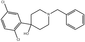 4-(2,5-Dichlorophenyl)-1-(phenylmethyl)-4-piperidinol Structure