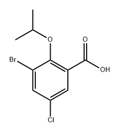 3-bromo-5-chloro-2-isopropoxybenzoic acid Structure