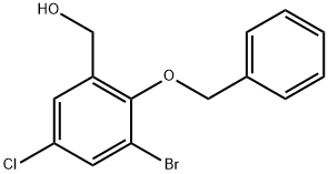 (2-(Benzyloxy)-3-bromo-5-chlorophenyl)methanol Structure