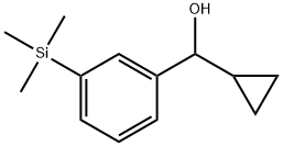 α-Cyclopropyl-3-(trimethylsilyl)benzenemethanol Structure