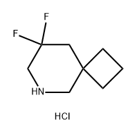 8,8-Difluoro-6-aza-spiro[3.5]nonane hydrochloride Structure