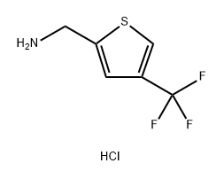 2-Thiophenemethanamine, 4-(trifluoromethyl)-, hydrochloride (1:1) Structure