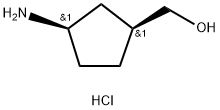 Cyclopentanemethanol, 3-amino-, hydrochloride (1:1), (1S,3R)- Structure