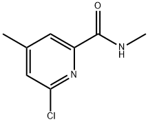 6-Chloro-N,4-dimethyl-2-pyridinecarboxamide Structure