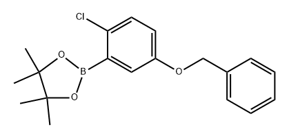 2-(5-(Benzyloxy)-2-chlorophenyl)-4,4,5,5-tetramethyl-1,3,2-dioxaborolane Structure