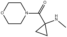 (1-(methylamino)cyclopropyl)(morpholino)methanone Structure