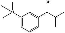 2-methyl-1-(3-(trimethylsilyl)phenyl)propan-1-ol Structure