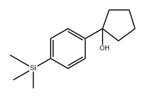 1-(4-(trimethylsilyl)phenyl)cyclopentanol Structure