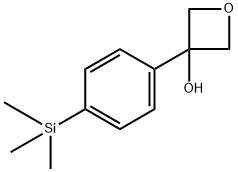 3-(4-(trimethylsilyl)phenyl)oxetan-3-ol Structure