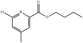 Butyl 6-chloro-4-methyl-2-pyridinecarboxylate Structure