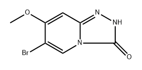 6-Bromo-7-methoxy-[1,2,4]triazolo[4,3-a]pyridin-3(2H)-one Structure