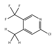 Pyridine, 2-chloro-4-(methyl-d3)-5-(trifluoromethyl)- Structure