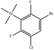 (3-bromo-5-chloro-2,6-difluorophenyl)trimethylsilane Structure