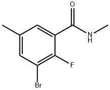 3-bromo-2-fluoro-N,5-dimethylbenzamide Structure