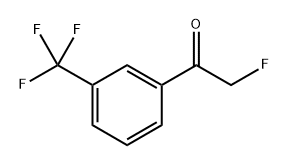 2-fluoro-1-(3-(trifluoromethyl)phenyl)ethanone Structure