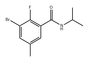 3-bromo-2-fluoro-N-isopropyl-5-methylbenzamide Structure