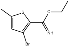 Ethyl 3-bromo-5-methyl-2-thiophenecarboximidate Structure