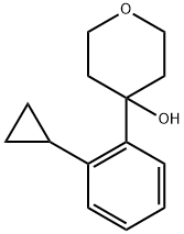 4-(2-cyclopropylphenyl)tetrahydro-2H-pyran-4-ol Structure