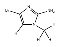 4-bromo-1-(methyl-d3)-1H-imidazol-5-d-2-amine Structure