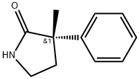 (S)-3-methyl-3-phenylpyrrolidin-2-one Structure