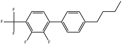 4'-Butyl-2,3-difluoro-4-(trifluoromethyl)-1,1'-biphenyl Structure