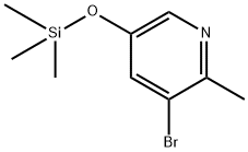 3-Bromo-2-methyl-5-[(trimethylsilyl)oxy]pyridine Structure