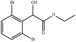 Ethyl 2,6-dibromo-α-hydroxybenzeneacetate 구조식 이미지