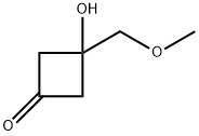 3-Hydroxy-3-(methoxymethyl)cyclobutan-1-one Structure