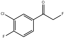1-(3-chloro-4-fluorophenyl)-2-fluoroethanone Structure