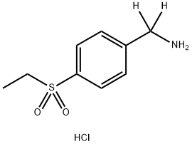 4-(Ethylsulfonyl)benzenedideuteromethanamine hydrochloride Structure