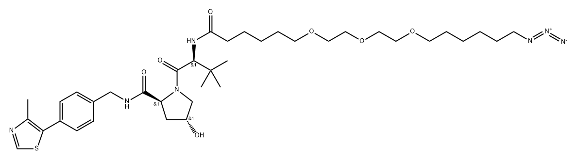 (S,R,S)-AHPC-6-2-2-6-N3 구조식 이미지