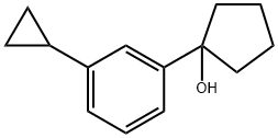 1-(3-cyclopropylphenyl)cyclopentanol 구조식 이미지