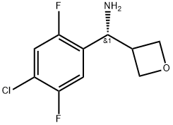 (S)-(4-chloro-2,5-difluorophenyl)(oxetan-3-yl)methanamine 구조식 이미지