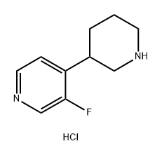 3-fluoro-4-(3-piperidyl)pyridine dihydrochloride Structure
