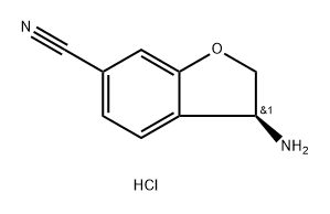 (S)-3-amino-2,3-dihydrobenzofuran-6-carbonitrile hydrochloride Structure