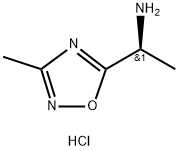 (S)-1-(3-methyl-1,2,4-oxadiazol-5-yl)ethan-1-amine hydrochloride Structure