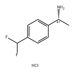 (R)-1-(4-(difluoromethyl)phenyl)ethan-1-amine hydrochloride Structure