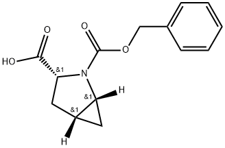 (1R,3R,5R)-2-((benzyloxy)carbonyl)-2-azabicyclo[3.1.0]hexane-3-carboxylic acid Structure