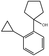 1-(2-cyclopropylphenyl)cyclopentanol Structure