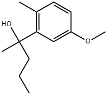 5-Methoxy-α,2-dimethyl-α-propylbenzenemethanol Structure