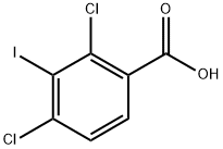 2,4-dichloro-3-iodobenzoic acid 구조식 이미지