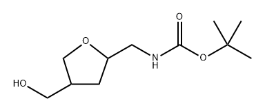 N-{[4-(hydroxymethyl)oxolan-2-yl]methyl}carbama
te Structure