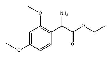 Ethyl 2-amino-2-(2,4-dimethoxyphenyl)acetate Structure