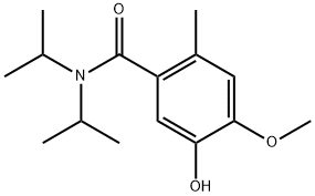 5-Hydroxy-4-methoxy-2-methyl-N,N-bis(1-methylethyl)benzamide Structure