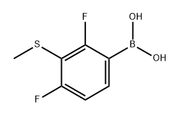 (2,4-Difluoro-3-(methylthio)phenyl)boronic acid Structure